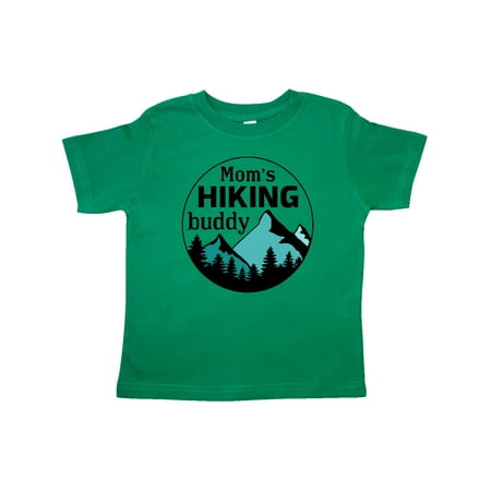 

Inktastic Mom s Hiking Buddy with Mountains and Trees Gift Toddler Boy or Toddler Girl T-Shirt