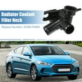 thumbnail image 2 of No.25329-F2000 Cuello de llenado del radiador del motor sin tapa para Hyundai Veloster 2019-2021 para Hyundai Elantra para Kia Forte 2019-2023 Tubo de agua del cuello de llenado del refrigerante del radiador superior de plástico Unique Bargains carcasas del termostato del refrigerante del motor, 2 of 6