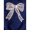 thumbnail image 3 of The Children's Place Girls Oversized Puff Print Bow Pullover Fleece Hoodie, Sizes XS-XXL, 3 of 3