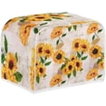 thumbnail image 1 of Bread Machine Cover Yellow Sunflowers Print Toaster Oven Cover Fashion Durable Bread Maker Cover Toaster Dust Cover 2 Slice Kitchen Small Appliance Covers Washable, 1 of 8