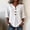 White, variant on 3/4 Sleeve Linen Tops Cotton Blouses for Women Womens Linen Tops Plus Size Linen Tops Summer Linen Shirts for Women Linen Top Summer Oversized Casual Sweater Peasant Blouse Green L