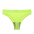 thumbnail image 1 of Women's Triangle Breathable Elastic Exercise Seamless Solid Color Thong Underwear Womens Underwear Pack, 1 of 4