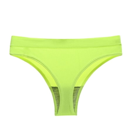 FIOSARIAN Women s Triangle Breathable Elastic Exercise Seamless Solid Color Thong Underwear Lace Bikini Underwear Women Womens Panties Lace Pack Lace Bikini Panties Women Dress Shorts Underwear for