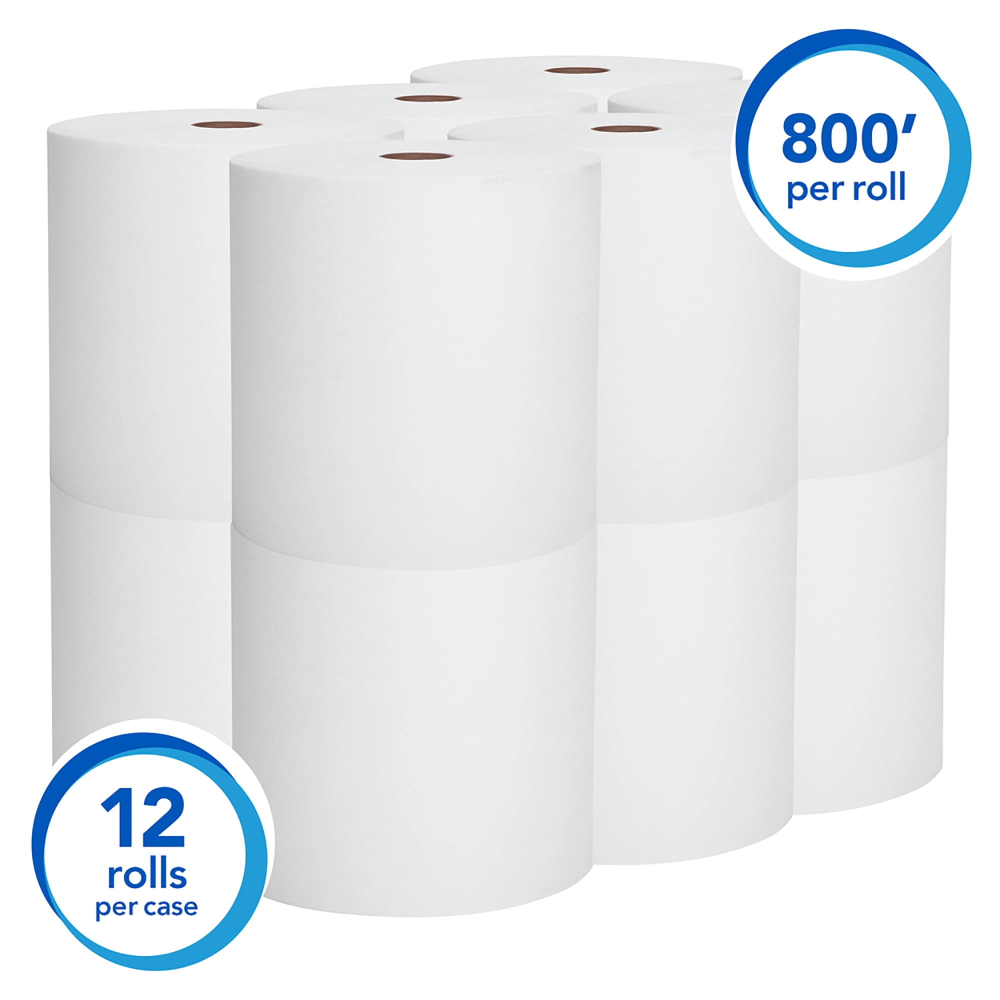 Scott Essential Paper Towel Hardwound Roll 8"x800Ft 12 Roll(s), 1 Towels/ Roll