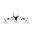 thumbnail image 1 of Z-Lite Chicago 3 Light Billiard Light in Bronze and Matte Opal, 1 of 1