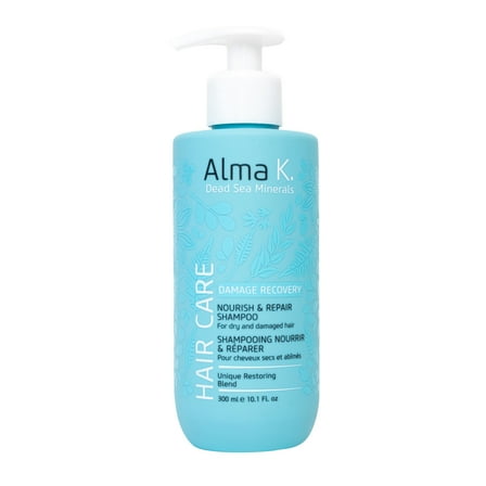 Alma K Nourish and Repair Shampoo, Shampoo for Women, 10.1 oz