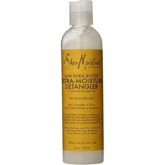 Shea Moisture Raw Shea Butter Extra-Moisture Detangler 8 oz (Pack of 2)