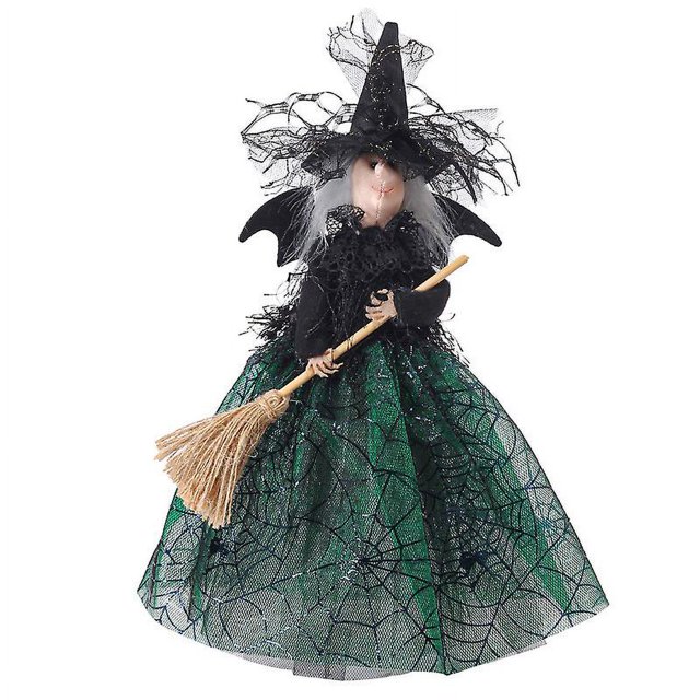 2023 decoraciones de Halloween muñeca bruja árbol superior estrella decoración de mesa estatuilla