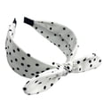 thumbnail image 2 of CNEJRHG Women's Polka Dot Bow Headbands 50s 80s outfits Hairband Elastic Non Slip Head Wrap Party Vintage Costume Hair Hoop White, 2 of 2