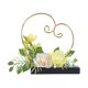 thumbnail image 4 of Canasta para anillos de boda, arte decorativo, caja para niña de las flores, soporte para flores para boda. Amarillo, 4 of 9