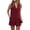claret-red, variant on PRETTYGARDEN Women Summer 2 Piece Outfits V Neck Sleeveless Button Down Vest Shorts Sets Business Work Matching Set