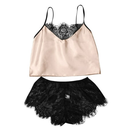 

Jikolililili Women s Lingerie Sexy Women Lingerie Lace Satin Temptation Babydoll Underwear Camis Panties Underpants Shorts Sleepwear Briefs Suit