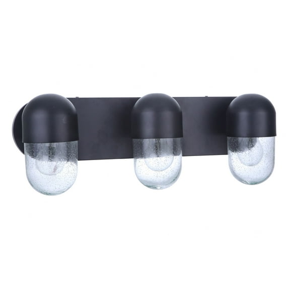55003-FB Craftmade Lighting Pill - 3 Light Bath Vanity-Flat Black Finish