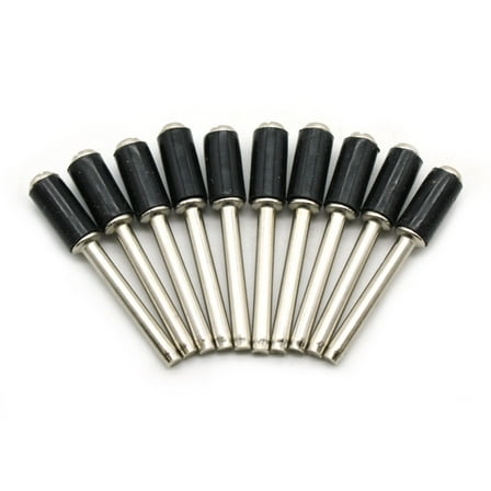 TMAX 10 pc 1/4 Inch Rubber Mandrel Sand Drum Holder 1/8 Inch Shank for Dremel Rotary Tools