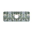 thumbnail image 7 of Yayeee Faucet Mat for Kitchen Sink 14.7" Diatomite Long Splash Guard Pad, Blue Blossom, 7 of 7