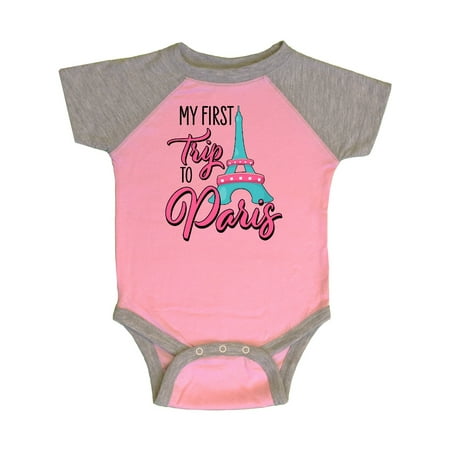 

Inktastic My First Trip to Paris Gift Baby Boy or Baby Girl Bodysuit