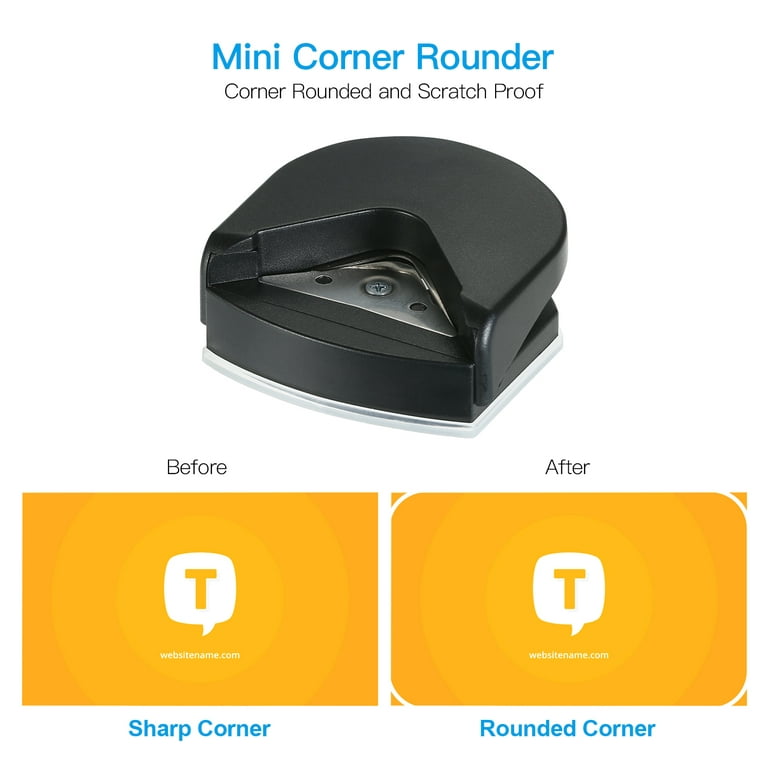 Tomshine Portable Corner Rounder Punch Round Corner Trimmer Cutter