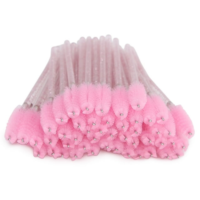 Cepillo de Maquillaje de Nailon, Varitas para Rímel, Juego de Cepillos Portátiles Desechables para Pestañas, 50 UDS.