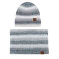 thumbnail image 1 of Gorro de invierno, conjunto de bufanda, gorros de punto cálidos, gorro de calavera, calentador de cuello, 1 of 5