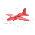 thumbnail image 2 of SHOWERORO 1Pcs Jouet Avion Rouge en EVA pour Enfants Jouets d'Extérieur Disques Volants Avions à Lancer à la Main, 2 of 7