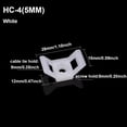 thumbnail image 2 of 100 Pcs White Cable Tie Base Saddle Type Mount Wire Holder，for Run Cords at Your Home or Office Cable and Wire management. Permanently Anchor To Wall, Desk or Baseboard (HC-4), 2 of 7