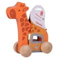 thumbnail image 2 of Hape: Push & Pull Giraffe - Orange - Wooden Toy, Push-Pull-Grab, Animal Play Figurine, String Cord Take Along Toy, Baby, Toddler & Kids Ages 1+, 2 of 8