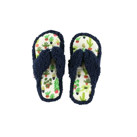 

LazyOne Flip-Flop Spa Slippers for Women Female Fuzzy House Slippers