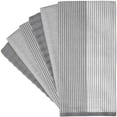 thumbnail image 5 of Premium Kitchen Towels (20”x 28”, 6 Pack) – Large Cotton Kitchen Hand Towels – Flat & Terry Towel – Highly Absorbent Tea Towels Set With Hanging Loop – Grey, 5 of 6