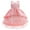 Pink, variant on Odeerbi Girls Birthday Party Dresseses Toddler Net Yarn Embroidery Rhinestone Bowknot Gown Long Dresses Blue