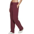 thumbnail image 2 of Calvin Klein Women's Ribbed Track Pants Red Size Large, 2 of 3