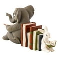 thumbnail image 4 of SSZMDLB under $5 Resin Animal Bookends, Resin Bookends, Elephant and Rabbit Statue Bookends, Decorative Notebook Shelf Statues, Reading Themed Notebook Holder, Garden Ornament Bookends, 4 of 9