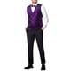 thumbnail image 2 of INSPIRE CHIC Chaleco de Hombre Argyle con Lentejuelas Cuello en V Sin Mangas Vestido de Fiesta Noche de Promoción Chaleco Brillante M Púrpura, 2 of 5