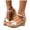 White, variant on Women's Cork Wedges Sandals Lightweight Open Toe Summer Dress Shoes Double Buckle Strap Non Slip Platform Mules White Size 9.5