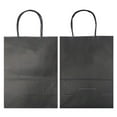 thumbnail image 5 of AZOWA Black Gift Bags Large Kraft Paper Bags with Handles (10.2 x 4.7 x 12.2 in, Black, 12 Pcs), 5 of 7