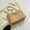 Khaki, variant on Women's Diamond Pattern Chain Shoulder Bag Premium Leather Large Capacity Commuter Handbag with Stylish Metal Chain for Daily Work Shopping and Evening Events White