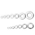 thumbnail image 4 of Attaches, 260 Pcs Rondelles Plates en Acier Inoxydable + Ensemble d'Assortiments de Rondelles à Ressort M2.5 M3 M4 M5 M6 M8 M10 pour Utilisation comme Fixation, Ruban Emboîtable, 4 of 8