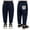 Z01-Dark Blue, variant on Baggy Jeans for Boys 8-10 Elastic Waistband Pull-On Wide Leg Jeans Relaxed Fit Solid Color Casual Pants Back To School Clothes for Boys 10-12