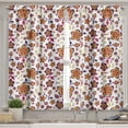 thumbnail image 2 of Ambesonne Floral Valance & Curtain, Blooming Flower Pattern, 55"x36", Yellow Purple Magenta, 2 of 6
