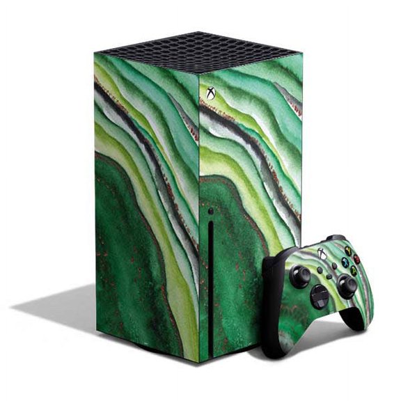 Skinit Geode Kiwi Watercolor Geode Xbox Series X Bundle Skin