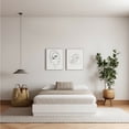 thumbnail image 5 of Nexera Milano Queen Platform Bed Frame, White Oak, 5 of 5
