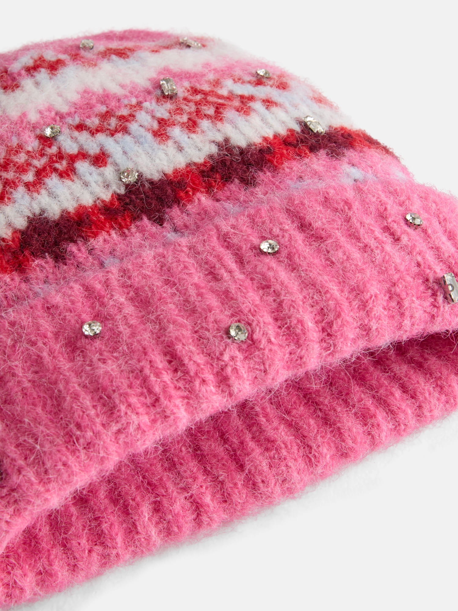 Free Assembly Women's Beanie Mitten Set, Pink
