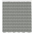 thumbnail image 3 of Plant Shower Curtain, Monochromatic Symmetric Interpretation of Consecutive Tree Branch Leaves Elements, Fabric Bathroom Set with Hooks, 69W X 75L Inches Long, Grey and White, by Ambesonne, 3 of 3