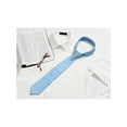 thumbnail image 5 of INSPIRE CHIC Men's Solid Color Narrow Stripes Necktie Graduation Suit Formal Ties Sky Blue, 5 of 5