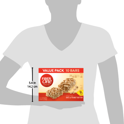 Fiber One Chewy Oats & Peanut Butter Bars, 14.1 oz, 5pk