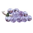 thumbnail image 2 of Luolandi Crystal Grape Ornament High-end Luxury Crystal Clear Grape Handicrafts Purple Grapes Figurine Home Decoration Creative Xmas Gift purple, 2 of 8