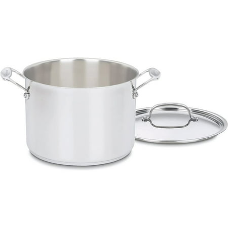 

766-24 Chef S Classic 8-Quart Stockpot With Cover Stainless Steel