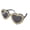 Black, variant on Heart Print Floral Sunglasses for Women, Cute Love Pattern Summer Sun Glasses, UV Protection Trendy Shades for Daily Wear, Black, One Size