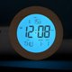 thumbnail image 1 of wonima02 Wooden Alarm Clock for Bedroom, 4'' LCD Nightlight Small Digital Clock Battery Operated, Loud Alarm Clock for Heavy Sleepers, Alarm Bedside Clock with Temp/Snooze/Date/Week/Countdown - 12/24H, 1 of 1