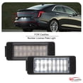 thumbnail image 3 of 2-Pack 6500K White Full LED License Plate Light for 2017-2024 for Cadillac XT5-, 3 of 4