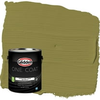 Glidden One Coat Frog's Legs / Green Flat Interior Paint with Primer, 1 Gallon